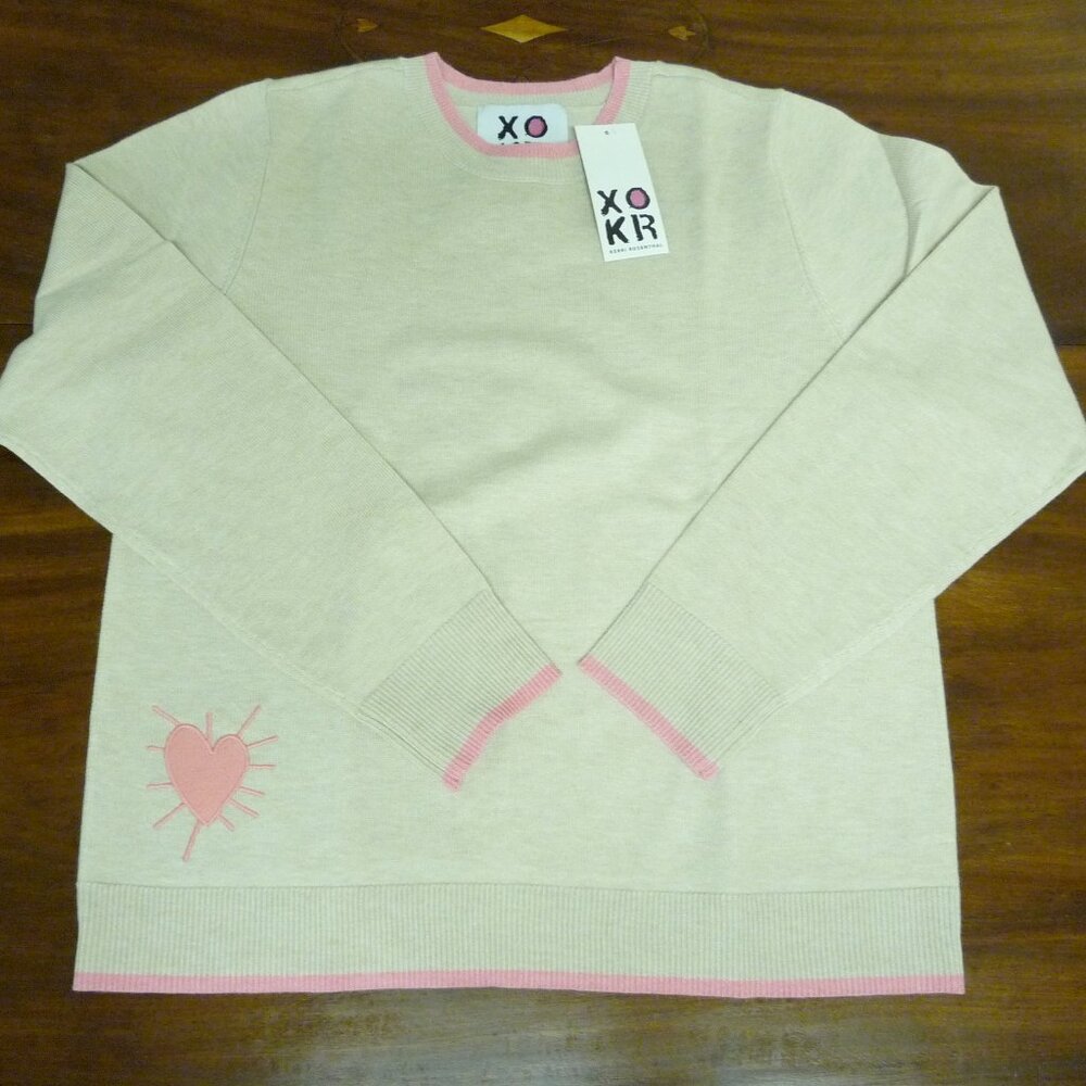 NWT Kerri Rosenthal Sunshine is a Frame of Mind Sweater Size Large
